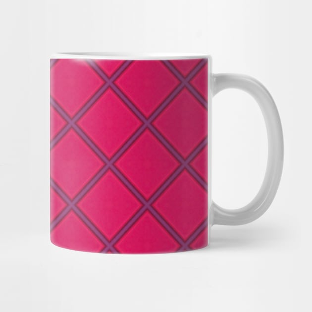 Pink and Purple Geometric Diamond Pattern by thesnowwhyte